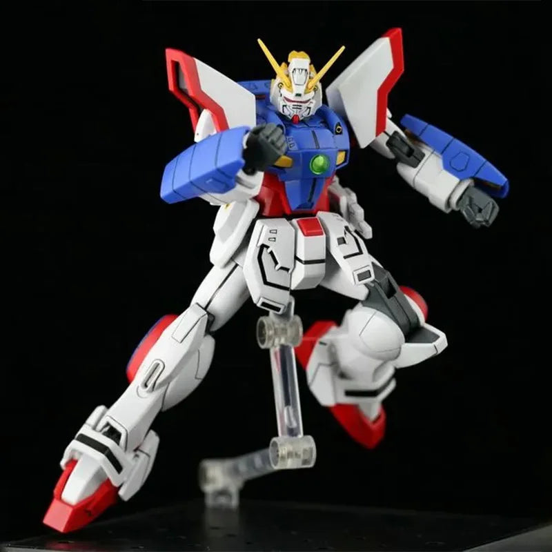 Bandai Genuine Gundam Model Kit Anime Figures HGUC GF13-017NJ Shining Gundam Action Figure Collection Model for Boys Toys Gifts