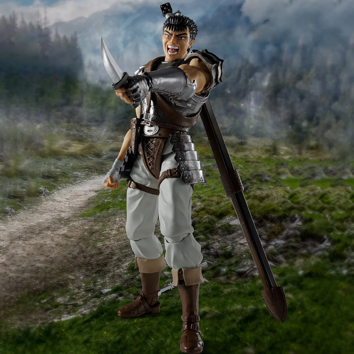 Bandai Genuine Berserk Model Kit S.H.Figuarts Guts The Band Of The Hawk Action Figure Joints Movable Collection Model Toys Gifts