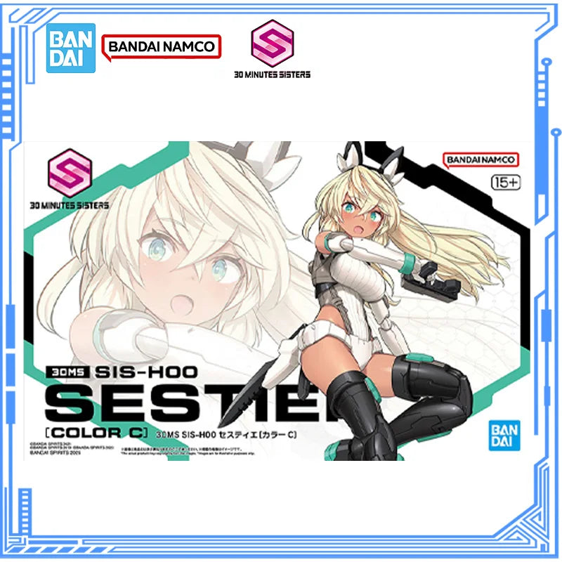 Bandai Genuine 30 Minutes Sisters Model Kit Anime Figures 30MS SIS-Y00 Sestieh Color C Action Figure Collection Model Toys Gifts