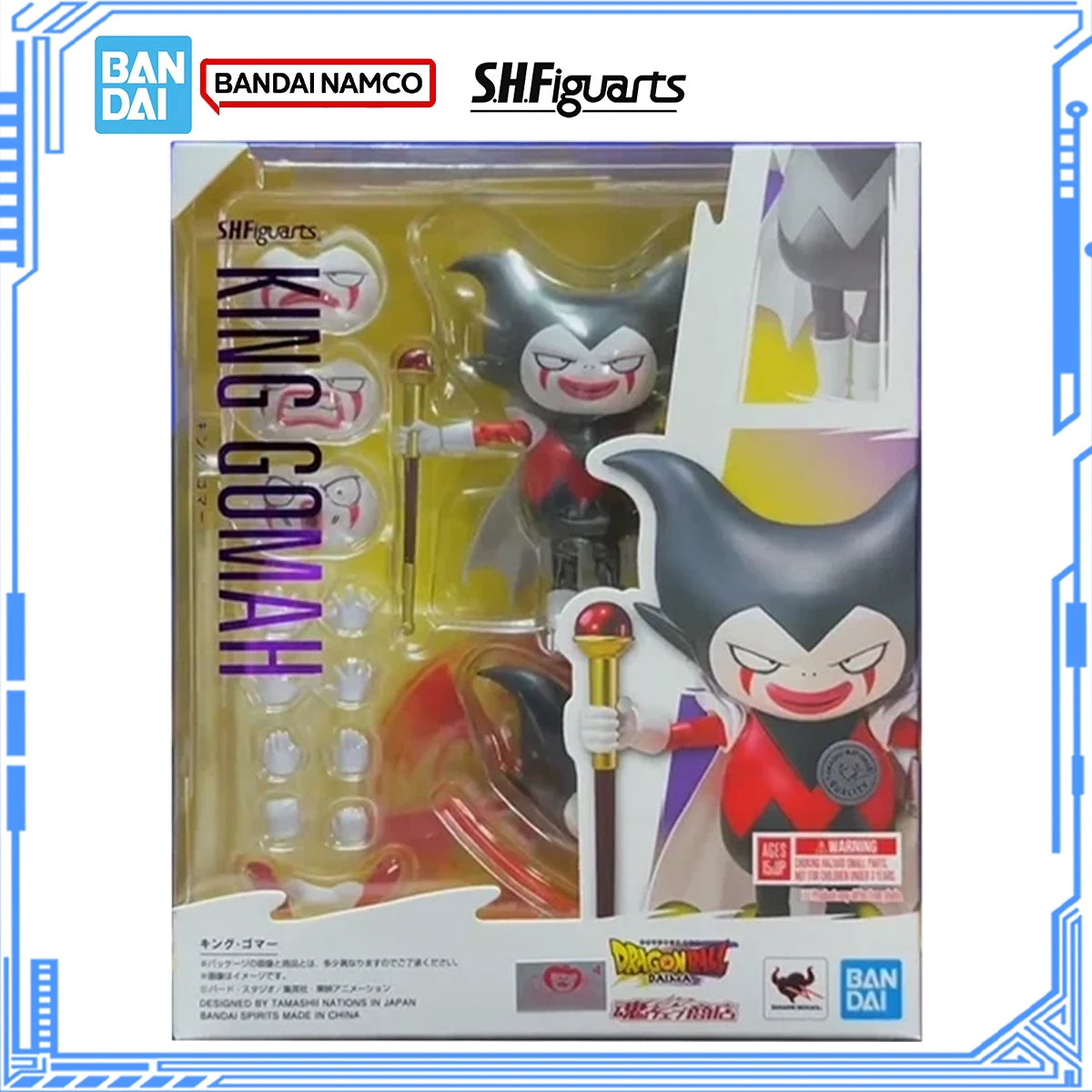 Bandai Genuine S.H.Figuarts Dragon Ball DAIMA Model Kit Anime Figrues SHF King Gomah Action Figure Joints Movable Model for Toys