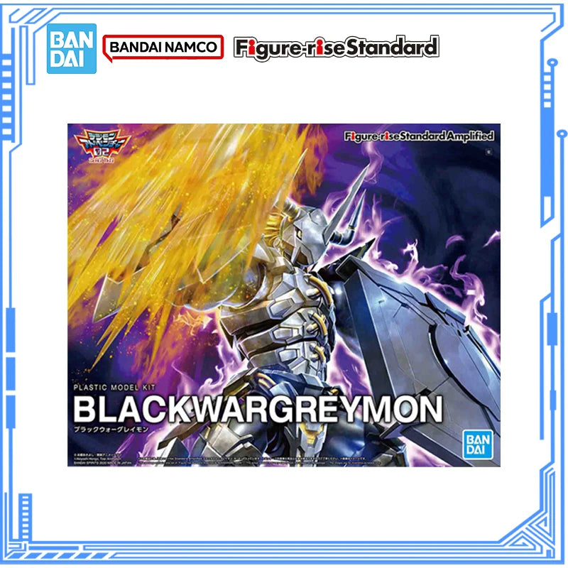 Bandai Genuine Digimon Model Kit Anime Figures Figure-rise Standard Black War Greymon Action Figure Collection Model Toys Gifts