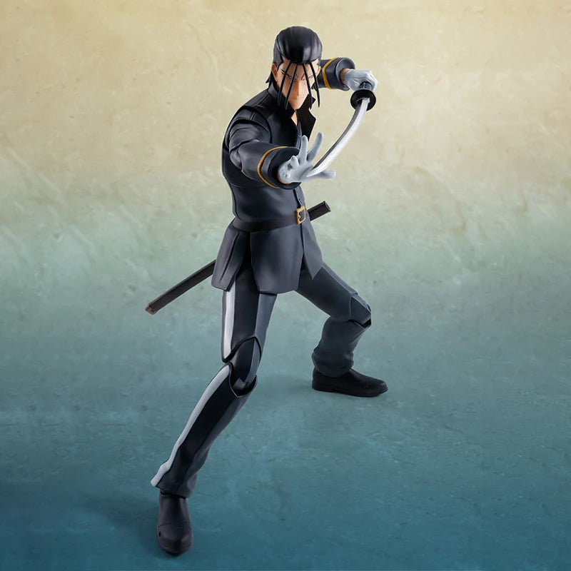 Bandai Genuine Rurouni Kenshin Model Kit Anime Figures SHF Himura Kenshin Saito Hajime Shinomori aoshi Collection Model Toys
