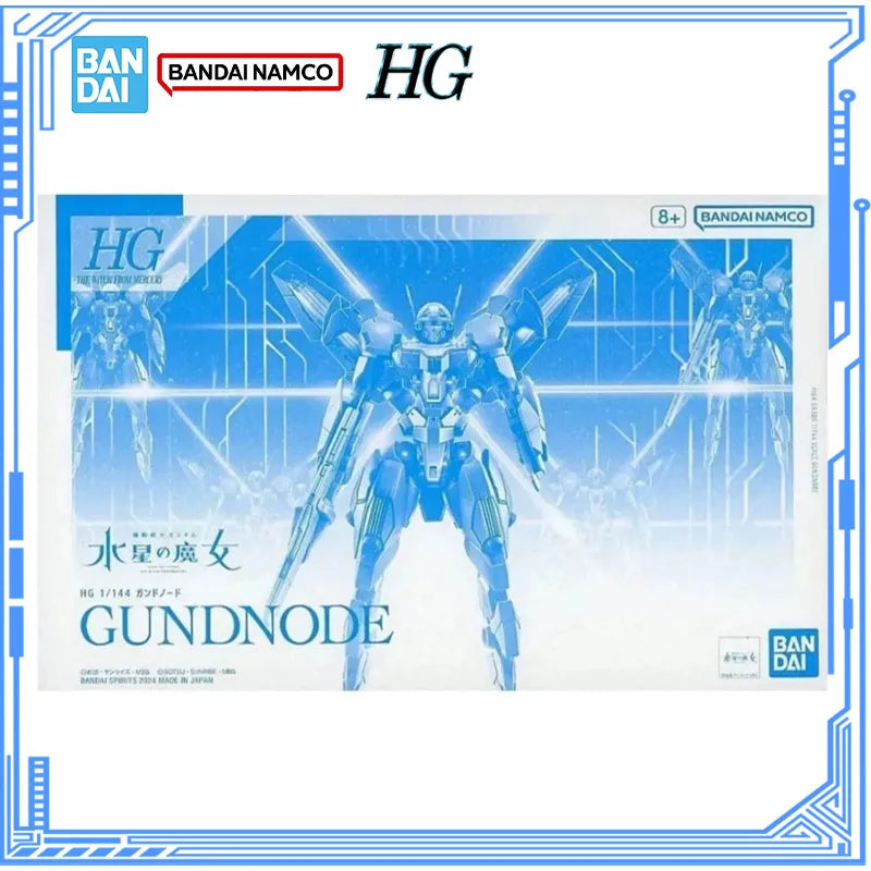 Bandai Genuine Gundam Model Kit HG TWFM 1/144 XGF-E3 Gundnode Gunpla Action Figures Assembly Model for Boys Toys Christmas Gifts
