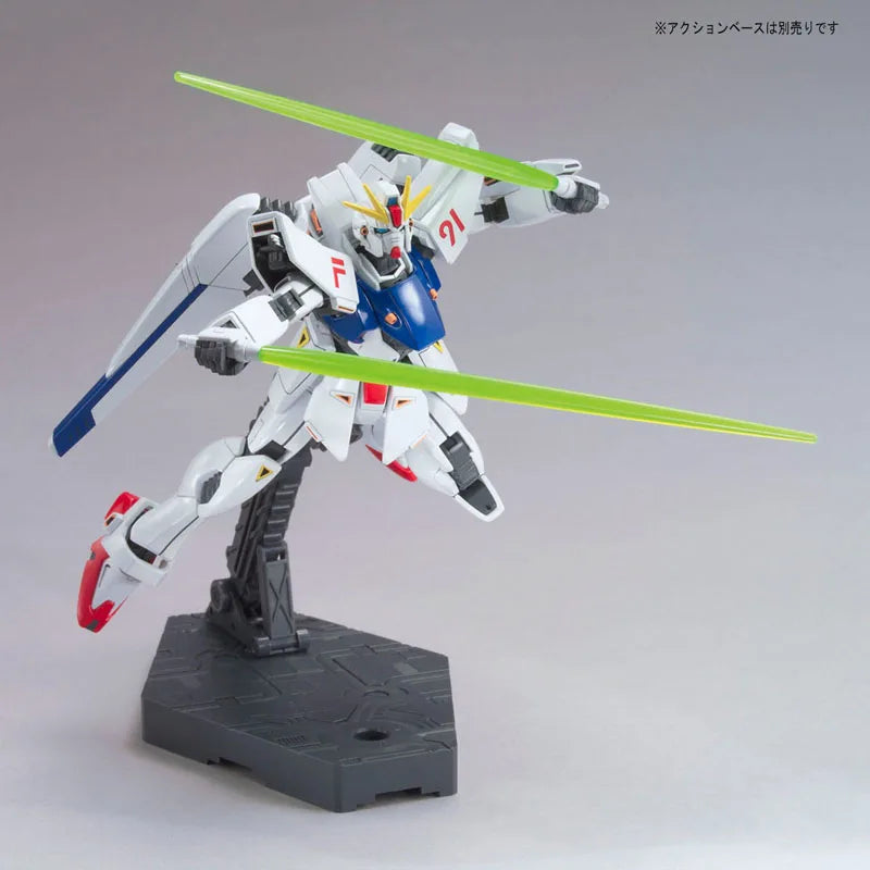Bandai Genuine Gundam Model Kit HGUC 1/144 F91 Gundam F91 Action Figures Collection Assembly Model for Boys Toys Christmas Gifts
