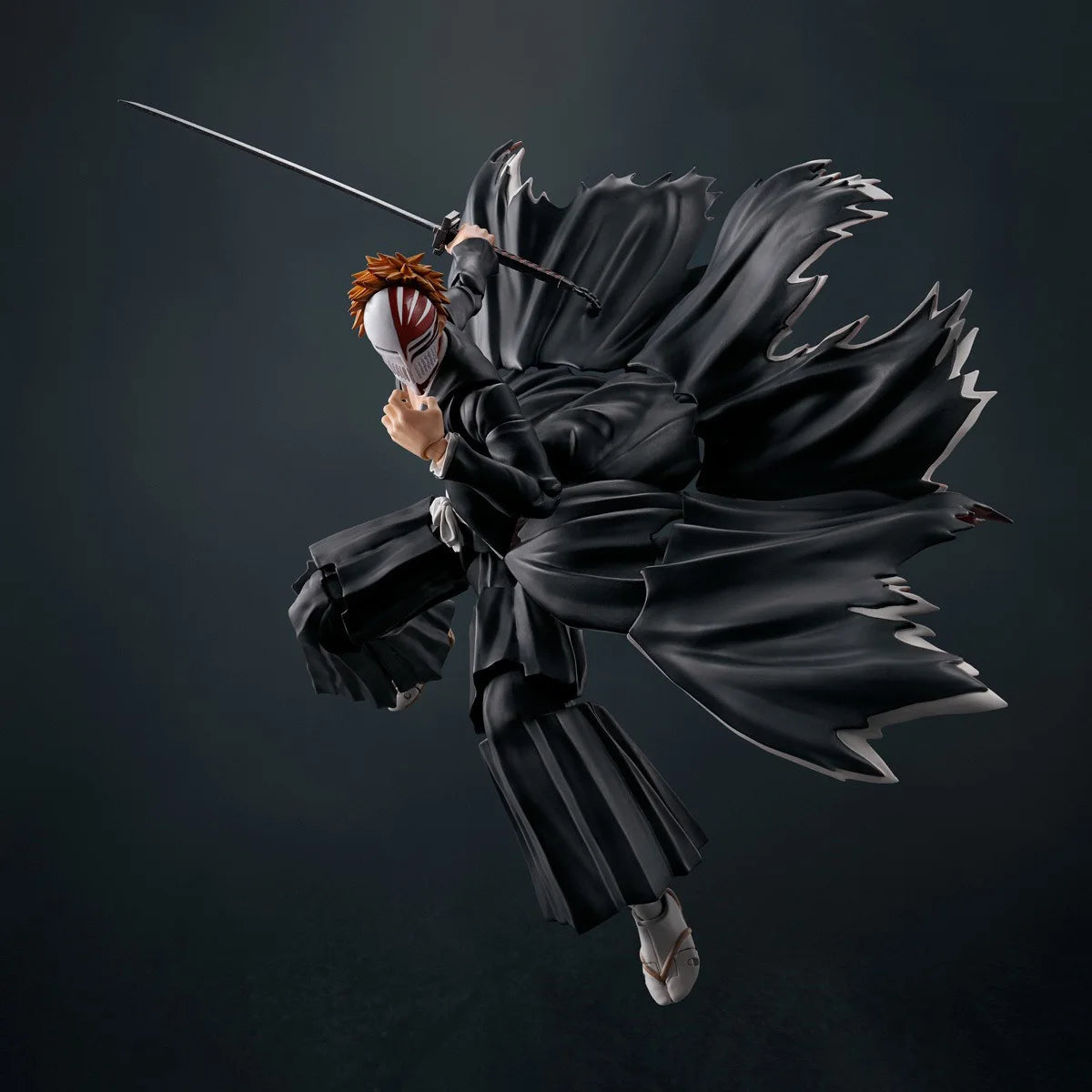 Bandai Genuine Bleach Model Kit SHF Kurosaki Ichigo Getsuga Tensho Joints Movable Action Figures Collection Finished Model Toys