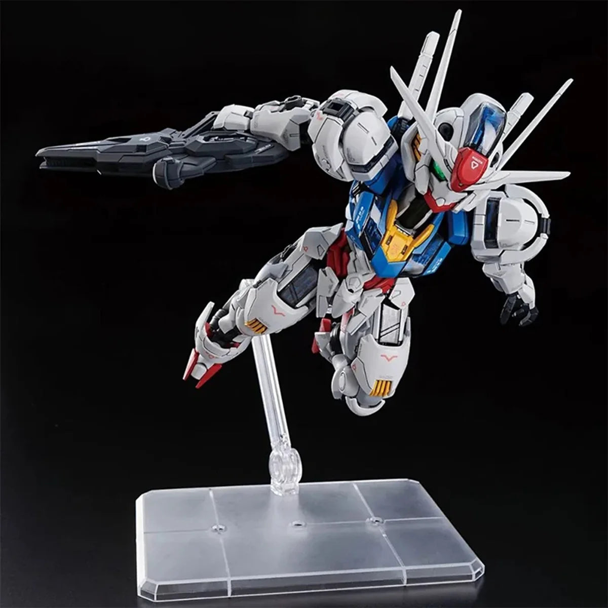 Bandai Genuine Gundam Model Kit Anime Figure MGSD XVX-016 Gundam Aerial Action Figure Gunpla Joints Movable Model for Toys Gifts