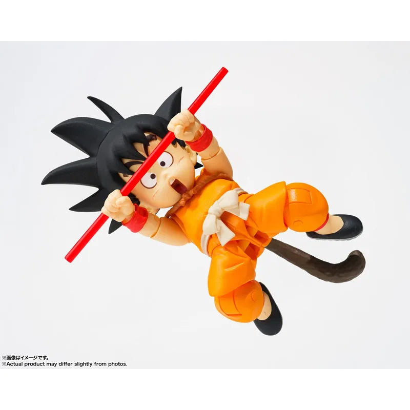 Bandai Genuine Dragon Ball Model Kit SHF Son Goku & Dragon 40th Anniversary Edition Anime Action Figure for Toys Christmas Gifts