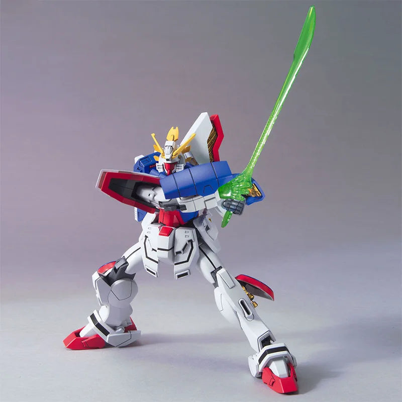 Bandai Genuine Gundam Model Kit Anime Figures HGUC GF13-017NJ Shining Gundam Action Figure Collection Model for Boys Toys Gifts