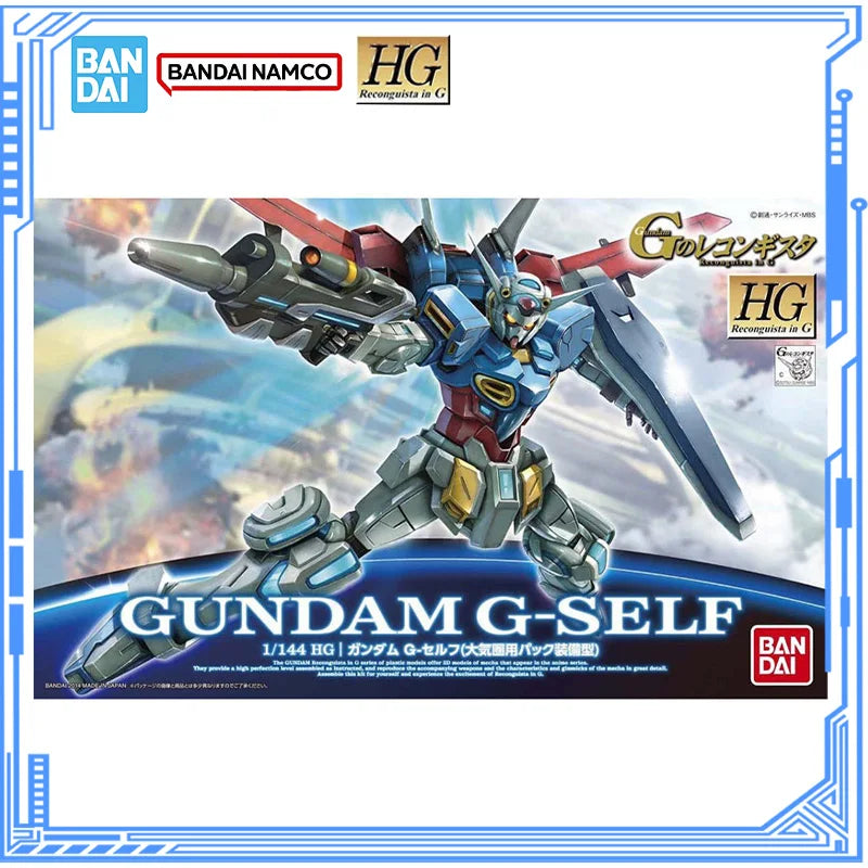 Bandai Genuine Gundam Model Kit HG 1/144 YG-111 Gundam G-Self Action Figures Collection Assembly Model Boys Toys Christmas Gifts