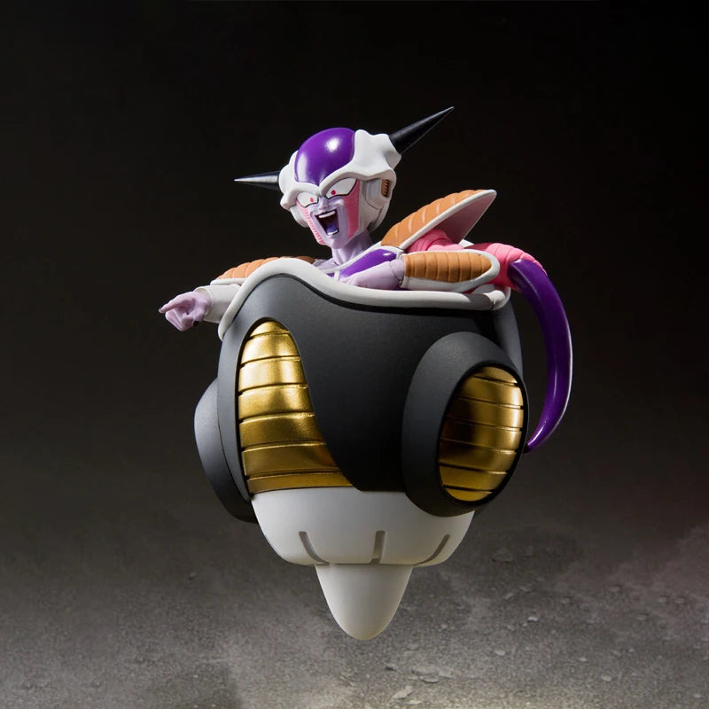 Bandai Genuine Dragon Ball Model Kit Anime Figures SHF Frieza First form & Frieza Pod Action Figure Collection Model Toys Gifts