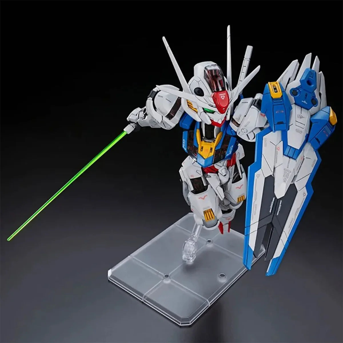 Bandai Genuine Gundam Model Kit Anime Figure MGSD XVX-016 Gundam Aerial Action Figure Gunpla Joints Movable Model for Toys Gifts