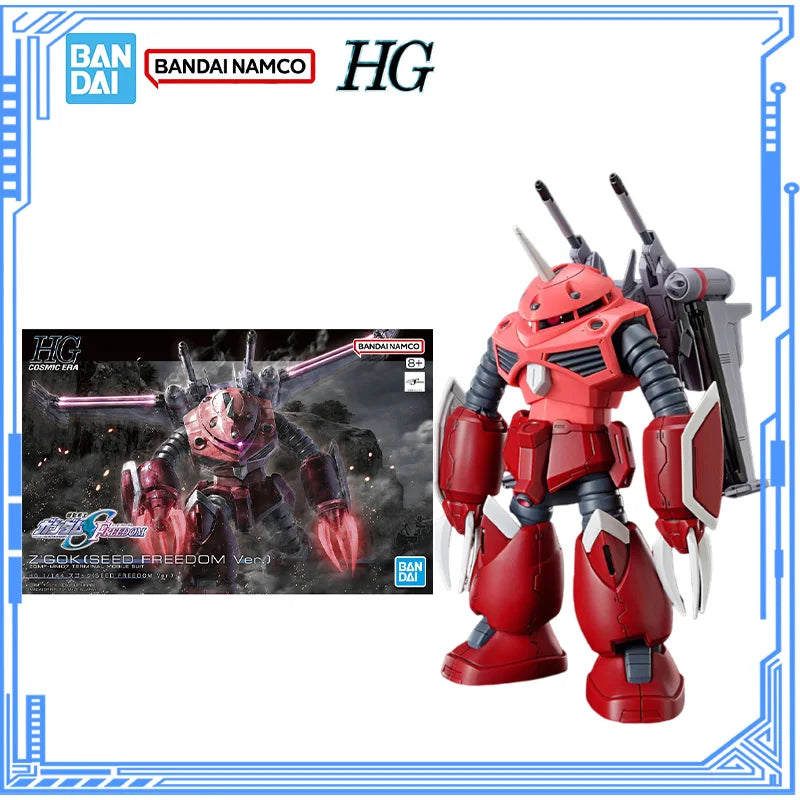 Bandai Genuine Gundam Model Kit HGUC 1/144 ZGMF-MM07 Z'GOK Seed Freedom Action Figures Assembly Model for Toys Christmas Gifts