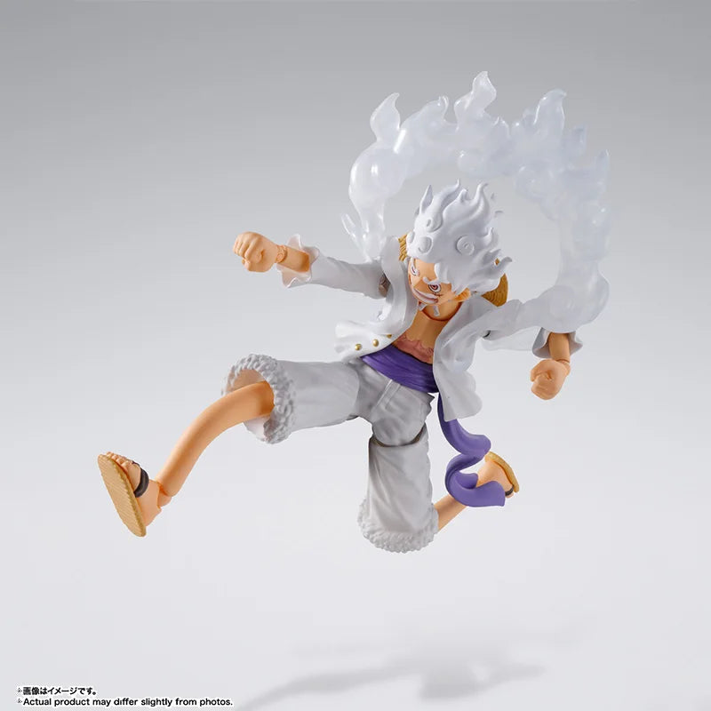 Bandai Genuine One Piece Model Kit Anime Figures SHF Monkey D. Luffy Gear5 Action Figure Collection Model for Kids Toys Gifts