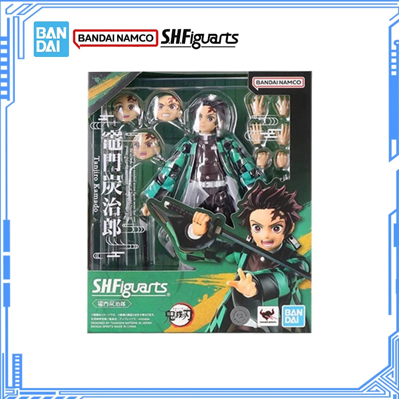 Bandai Genuine Demon Slayer Model Kit Anime Figures SHF Kamado Tanjirou Action Figure Collection Model for Children's Toys Gifts