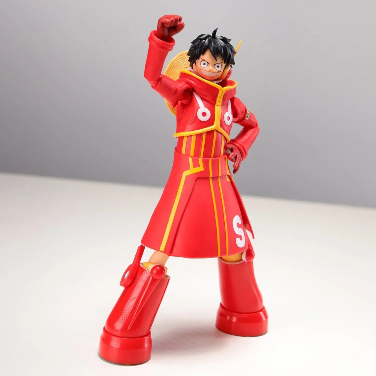 Bandai Genuine One Piece Model Kit SHF Luffy Future Island Egghead Joints Movable Action Figure Collection Model for Toys Gifts