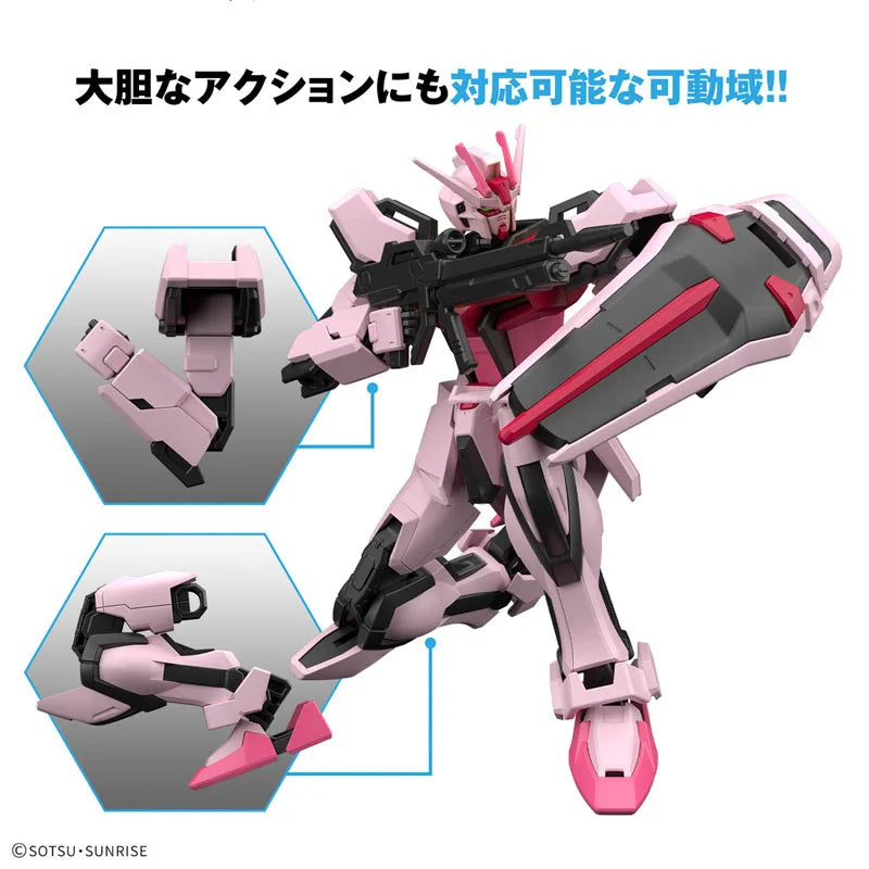 Bandai Genuine Gundam Model Kit EG 1/144 Lah Gundam Strike Rouge Strike Gundam Gunpla Action Figures Assembly Model Toys Gifts
