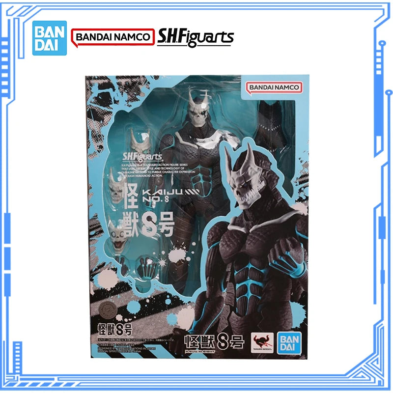 Bandai Genuine Kaiju No. 8 Model Kit Anime Figures SHF Kaiju No. 8 Action Figure Collection Model for Children's Toys Gifts