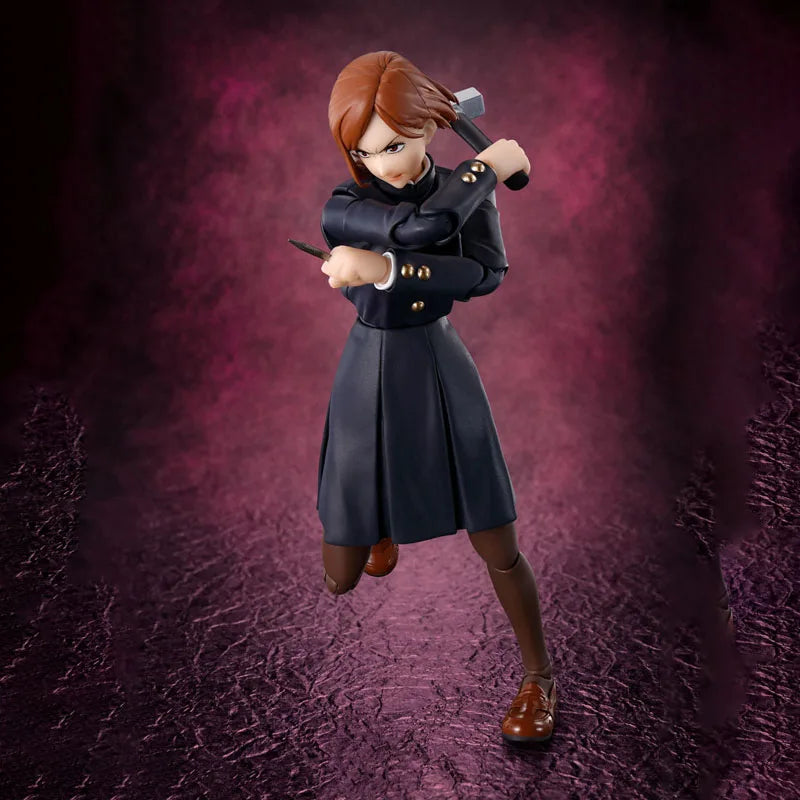 Bandai Genuine Jujutsu Kaisen Model Kit Anime Figures SHF Kugisaki Nobara Action Figure Collection Model for Kids Toys Gifts