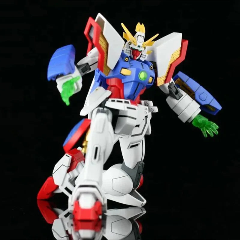 Bandai Genuine Gundam Model Kit Anime Figures HGUC GF13-017NJ Shining Gundam Action Figure Collection Model for Boys Toys Gifts
