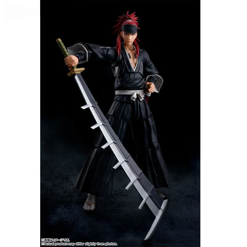 Bandai Genuine Bleach Model Kit Anime Figures SHF Abarai Renji Anime Action Figure Collection Model for Children's Toys Gifts