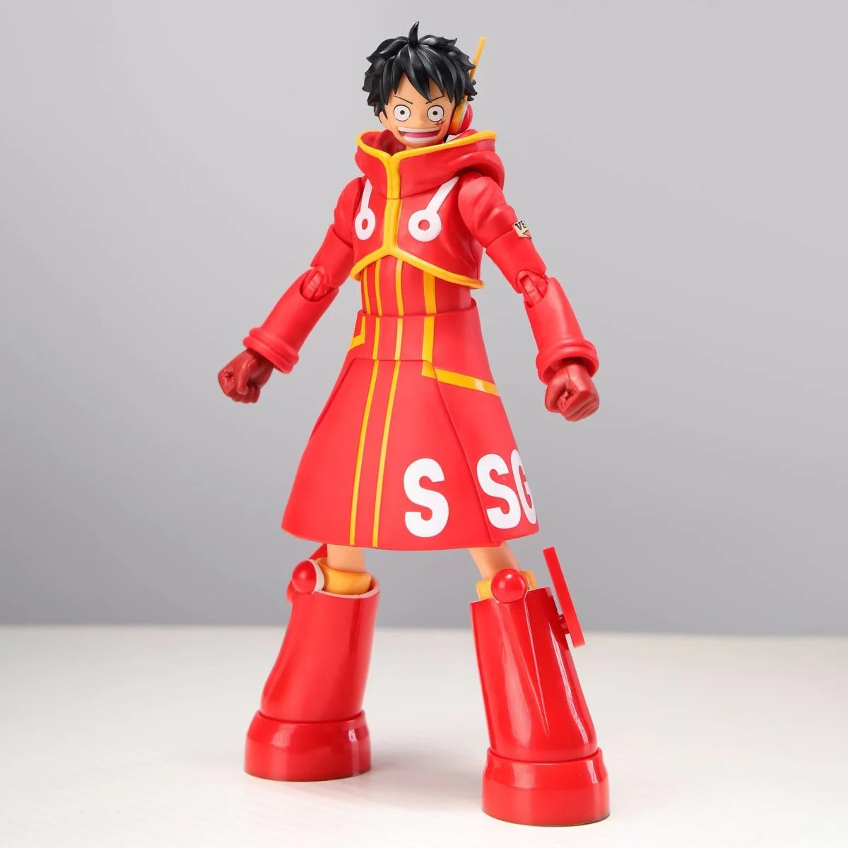 Bandai Genuine One Piece Model Kit SHF Luffy Future Island Egghead Joints Movable Action Figure Collection Model for Toys Gifts