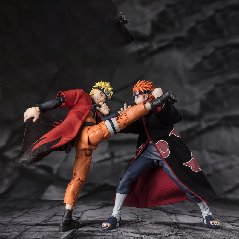 Bandai Genuine Naruto Model Kit Anime Figures SHF Pain Tendo The Six Paths Action Figure Collection Model for Kids Toys Gifts
