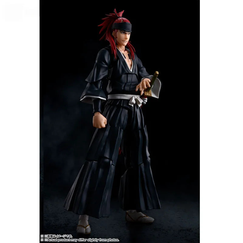 Bandai Genuine Bleach Model Kit Anime Figures SHF Abarai Renji Anime Action Figure Collection Model for Children's Toys Gifts
