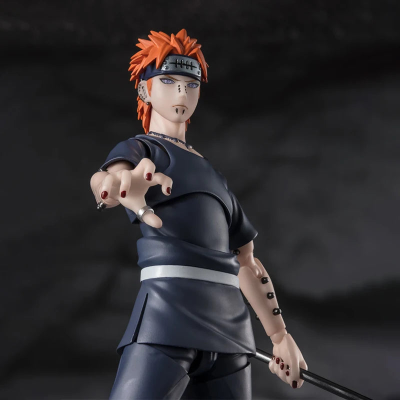 Bandai Genuine Naruto Model Kit Anime Figures SHF Pain Tendo The Six Paths Action Figure Collection Model for Kids Toys Gifts