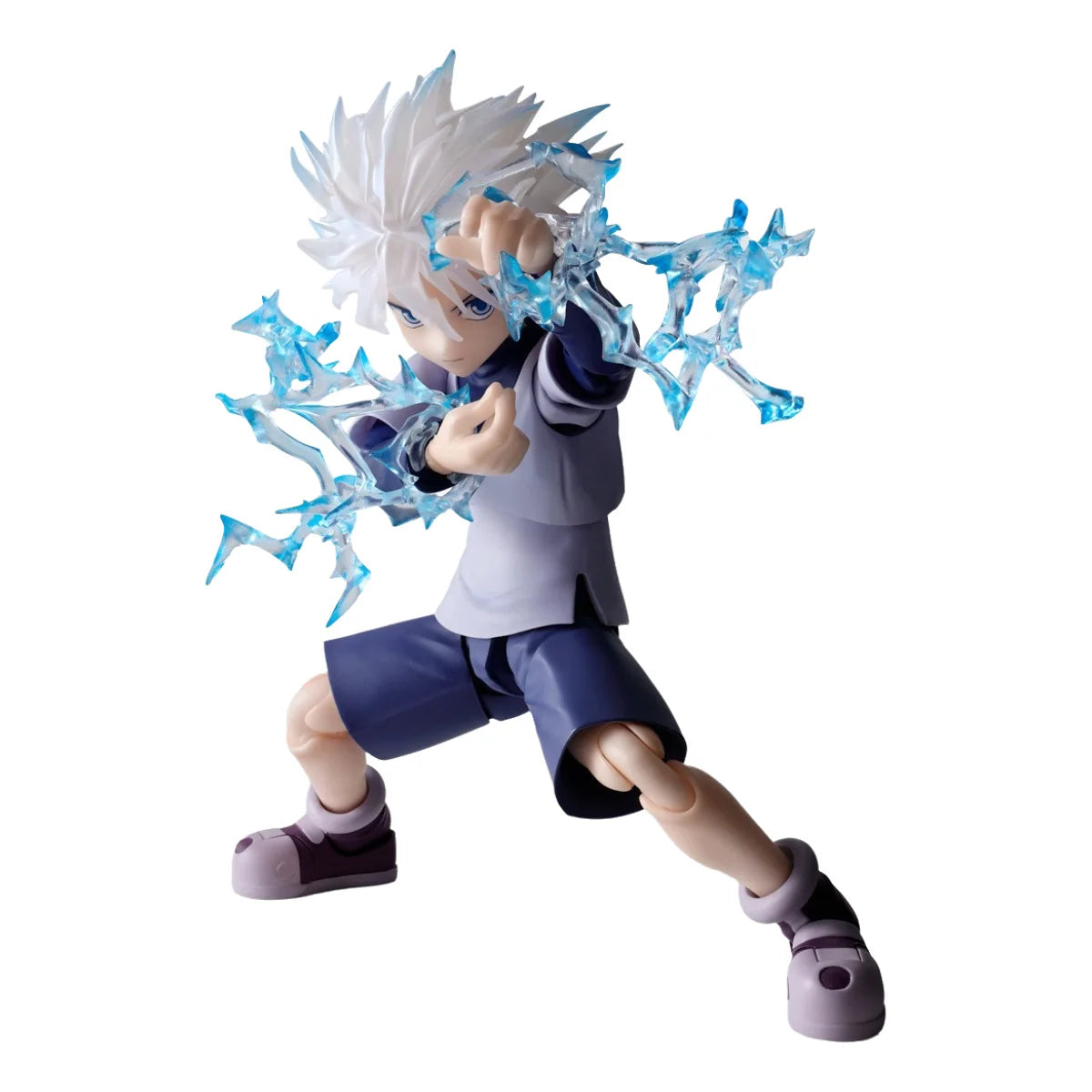 Bandai Genuine HUNTER×HUNTER Model Kit Anime Figures S.H.Figuarts Killua Zoldyck Action Figure Joints Movable Model Toys Gifts