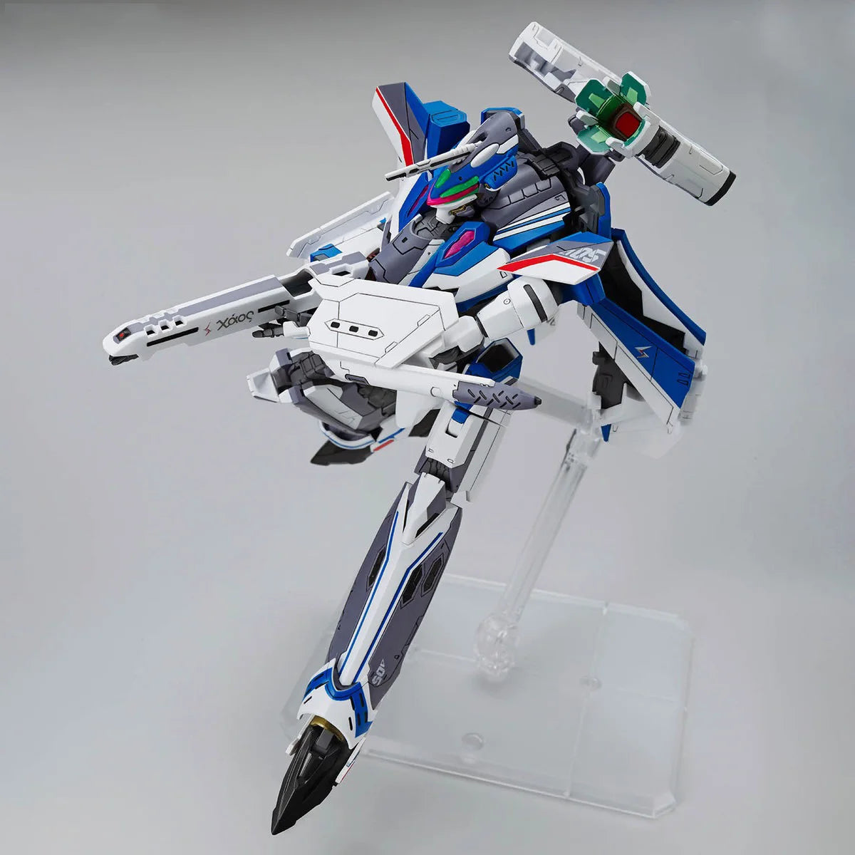 Bandai Genuine Macross Model Kit HG 1/100 VF-31J Siegfried Hayate Immelmann Use Acrion Figure Assembly Model for Boys Toys Gifts