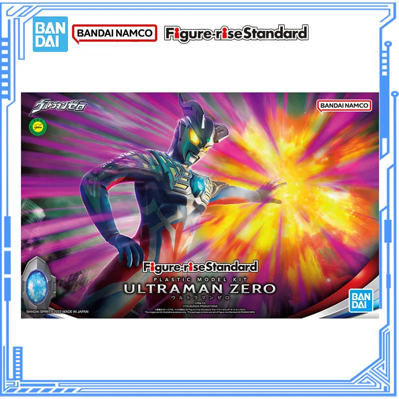 Bandai Genuine Ultraman Zero Model Kit Figure-rise Standard Ultraman Zero Action Figures Assembly Model Toys Christmas Gifts