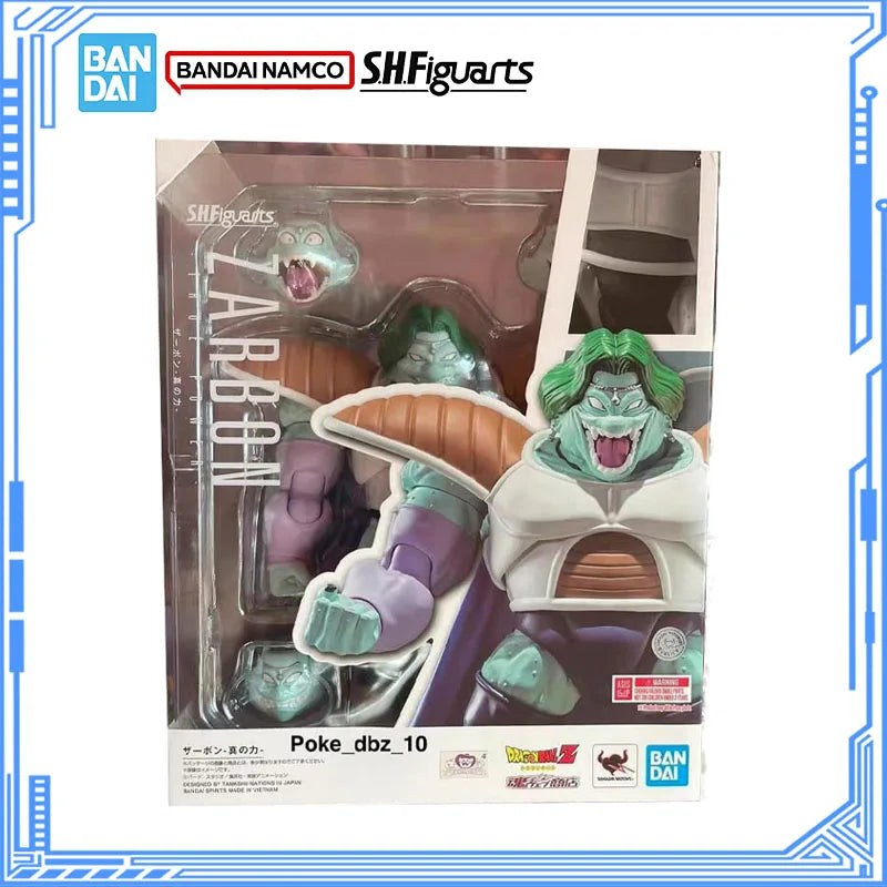 Bandai Genuine Dragon Ball Model Kit S.H.Figuarts Zarbon True Power Action Figure Joints Movable Collection Model for Boys Toys
