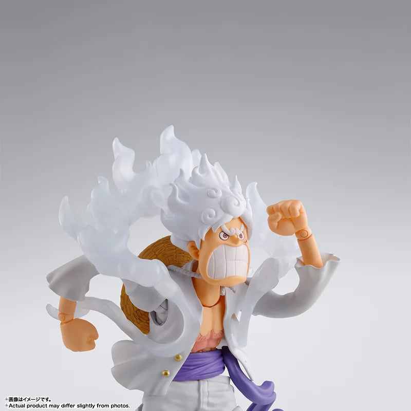 Bandai Genuine One Piece Model Kit Anime Figures SHF Monkey D. Luffy Gear5 Action Figure Collection Model for Kids Toys Gifts
