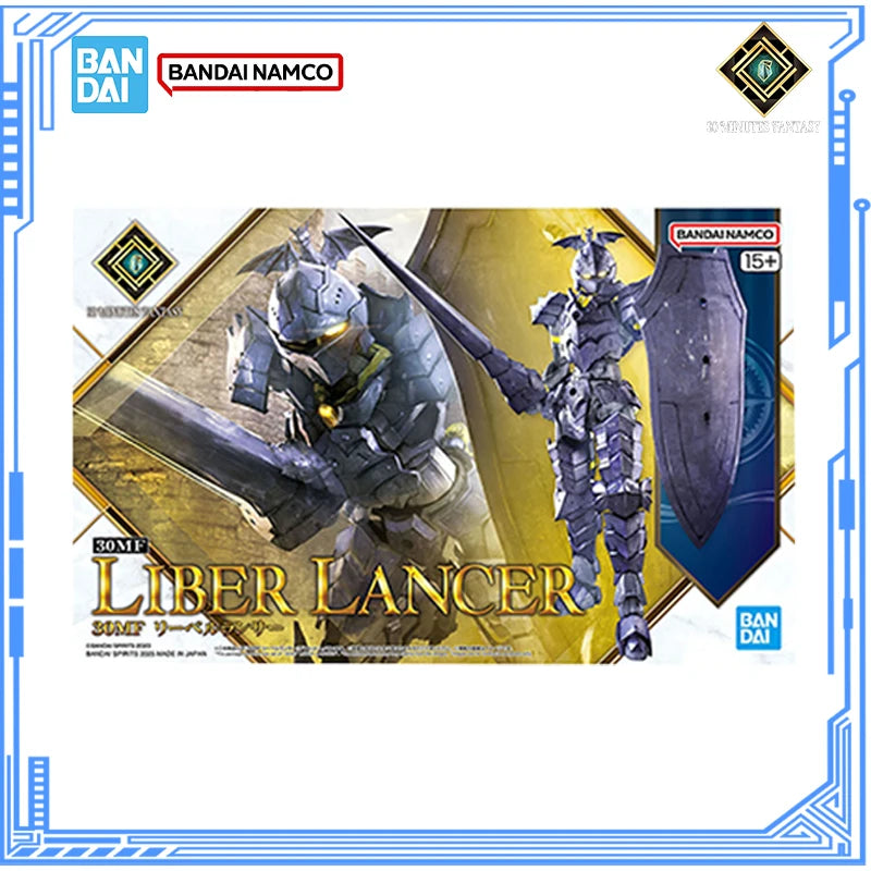 Bandai Genuine 30 Minutes Fantasy Model Kit Anime Figures 30MF Liber Lancer Action Figure Collection Model for Boys Toys Gifts