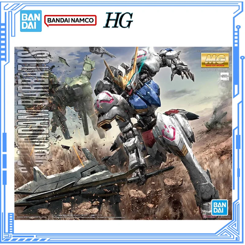 Bandai Genuine Gundam Model Kit MG 1/100 ASW-G-08 Gundam Barbatos Action Figures Collection Assembly Model Toys Christmas Gifts