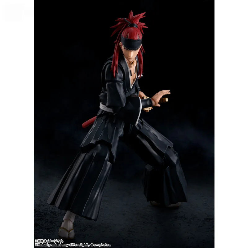 Bandai Genuine Bleach Model Kit Anime Figures SHF Abarai Renji Anime Action Figure Collection Model for Children's Toys Gifts