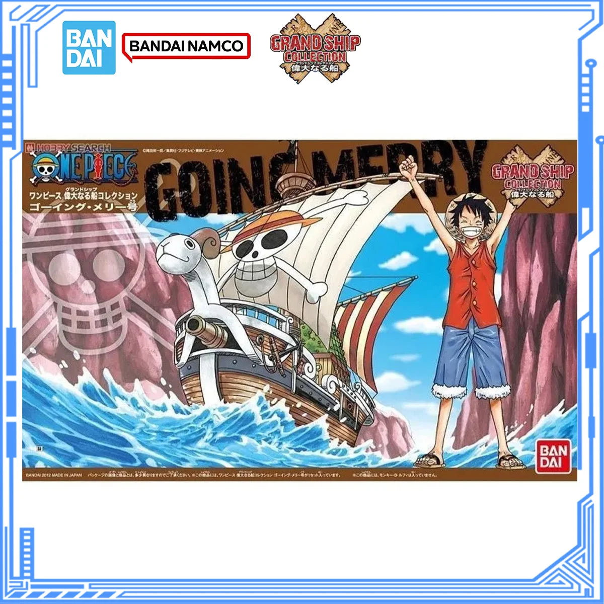 Bandai Genuine One Piece Model Kit Grand Ship Oro Jackson ARK Maxim Going Merry Dragon Ship Marine Warship Action Figure Toys