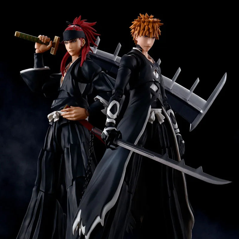 Bandai Genuine Bleach Model Kit Anime Figures SHF Abarai Renji Anime Action Figure Collection Model for Children's Toys Gifts
