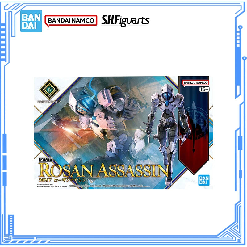 Bandai Genuine 30 Minutes Fantasy Model Kit Anime Figures 30MF Rosan Assassin Action Figure Collection Model for Boys Toys Gifts