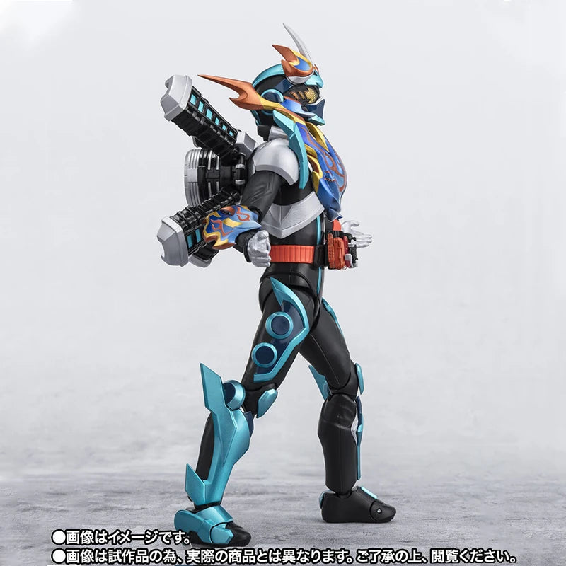 Bandai Genuine Kamen Rider Model Kit Anime Figures SHF Fire Gotchard Steamhopper Action Figure Collection Model for Toys Gifts