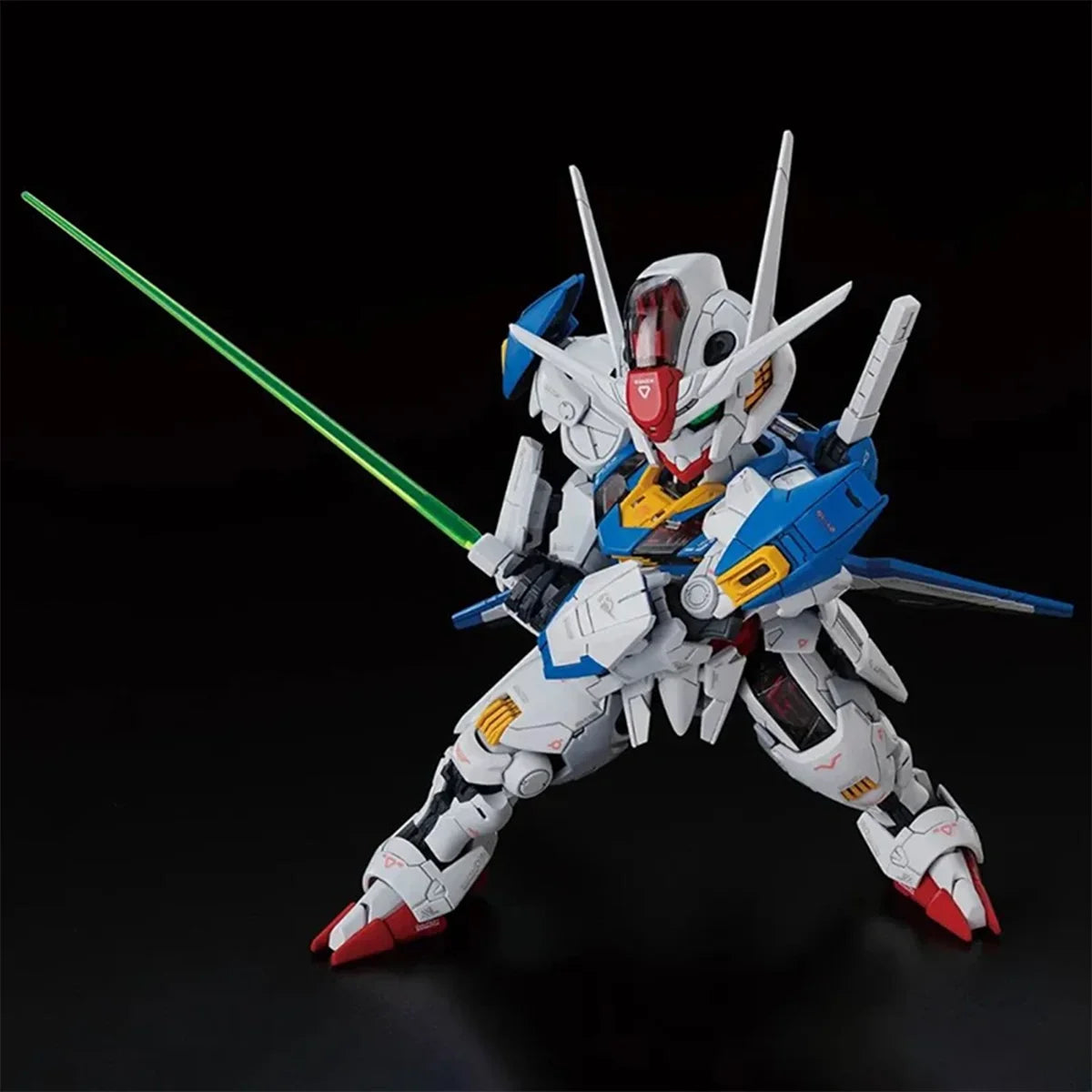 Bandai Genuine Gundam Model Kit Anime Figure MGSD XVX-016 Gundam Aerial Action Figure Gunpla Joints Movable Model for Toys Gifts