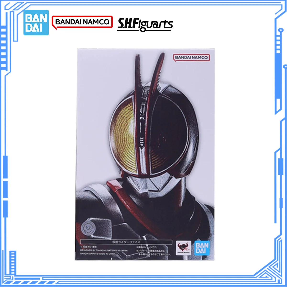 Bandai Genuine Kamen Rider 555 Model Kit SHF Kamen Rider Faiz Joints Movable Action Figures Collection Finished Model Toys Gifts