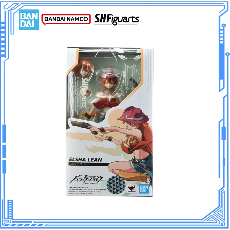 Bandai Genuine Back Arrow Model Kit Anime Figures SHF Elsha Lean Action Figure Collection Model Children's Toys Christmas Gifts