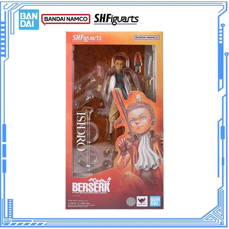 Bandai Genuine Berserk Model Kit Anime Figures SHF Isidro Action Figure Collection Model for Children's Toys Christmas Gifts
