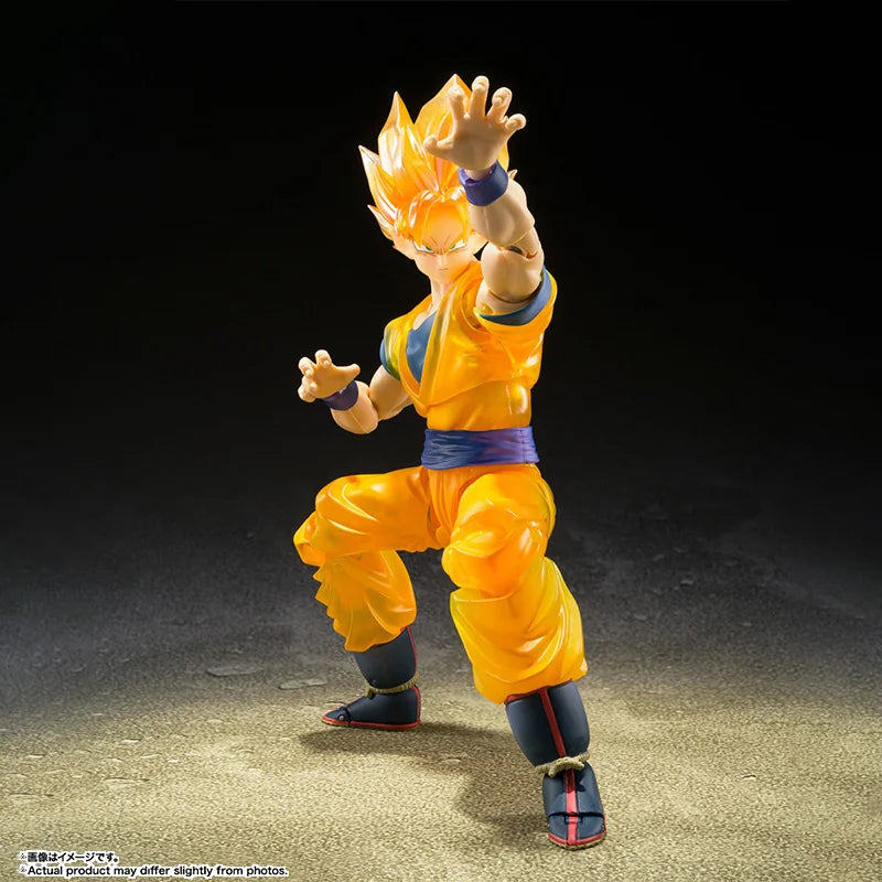 Bandai Genuine Dragon Ball Model Kit Anime Figures SHF Son Goku Z Fighters TNT Action Figure Collection Model Boys Toys Gifts