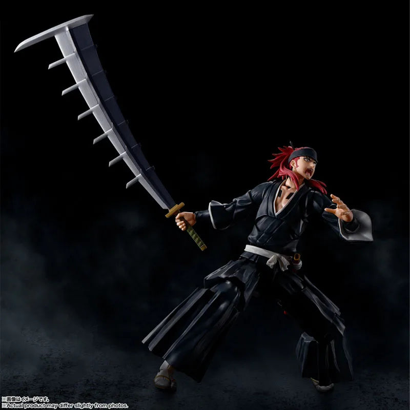 Bandai Genuine Bleach Model Kit Anime Figures SHF Abarai Renji Anime Action Figure Collection Model for Children's Toys Gifts