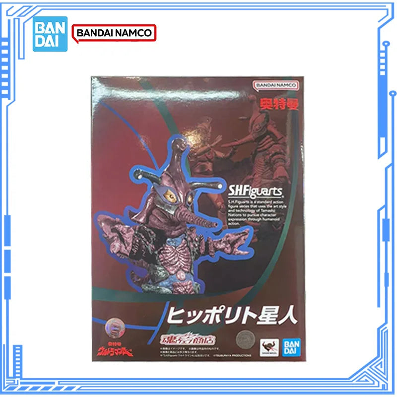 Bandai Genuine Ultraman Ace Model Kit Anime Figures SHF Alien Hipporit Action Figure Collection Model Boys Toys Christmas Gifts