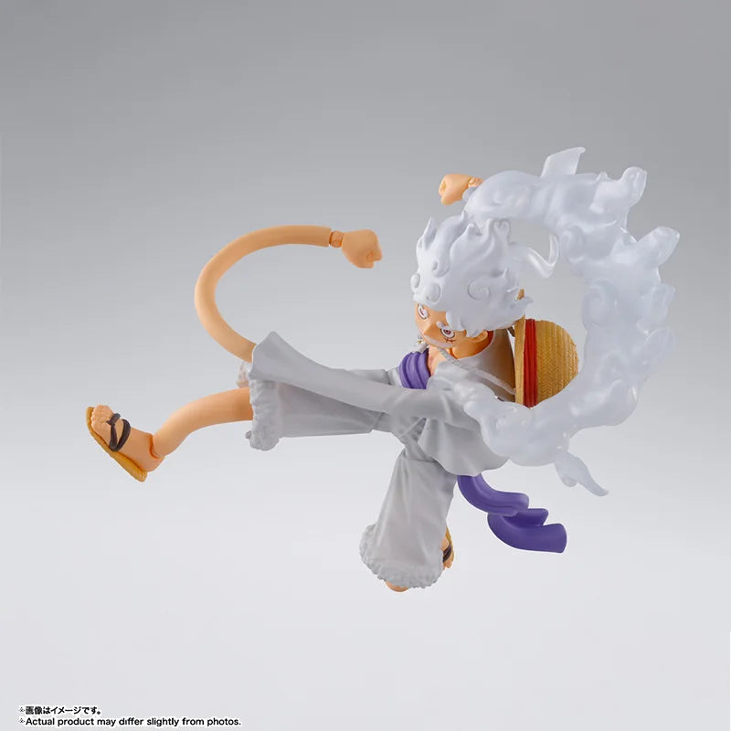 Bandai Genuine One Piece Model Kit Anime Figures SHF Monkey D. Luffy Gear5 Action Figure Collection Model for Kids Toys Gifts