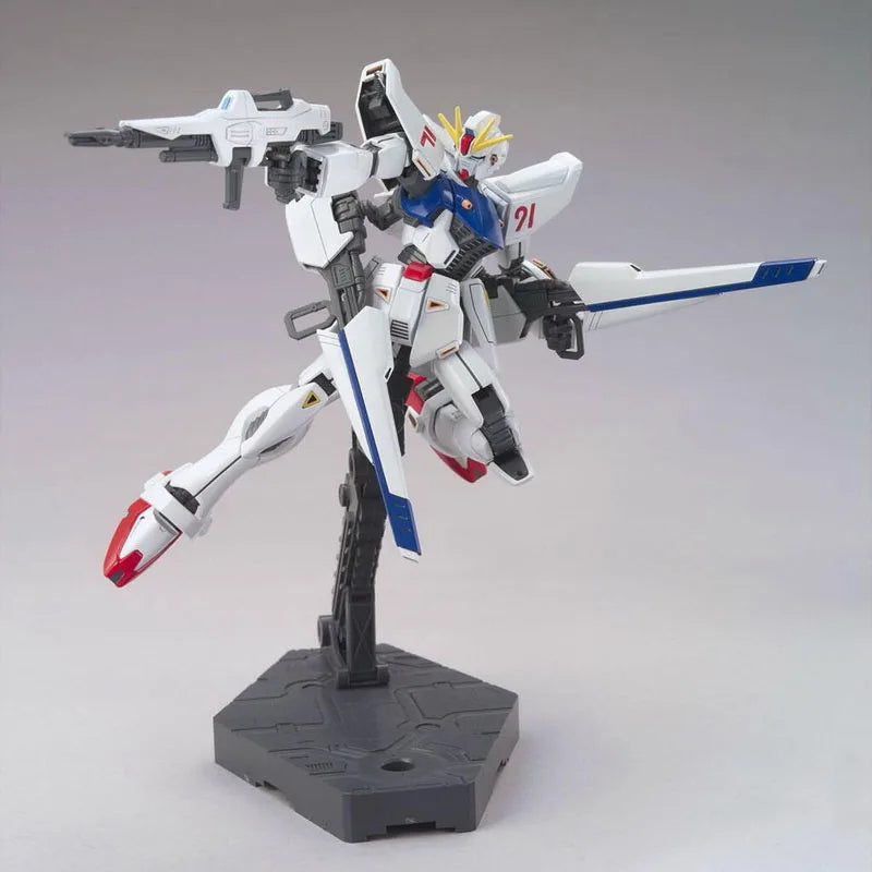 Bandai Genuine Gundam Model Kit HGUC 1/144 F91 Gundam F91 Action Figures Collection Assembly Model for Boys Toys Christmas Gifts