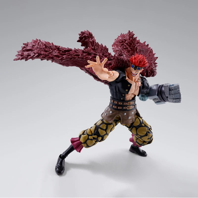 Bandai Genuine One Piece Model Kit Anime Figures SHF Eustass.Kid The Raid on onigashima Action Figure Collection Model Kids Toys